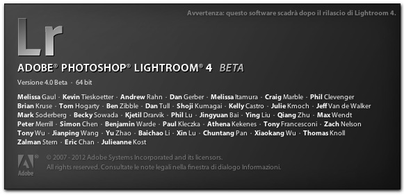 Adobe Lightroom 4 beta