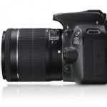 Canon Eos 100D vista di profilo